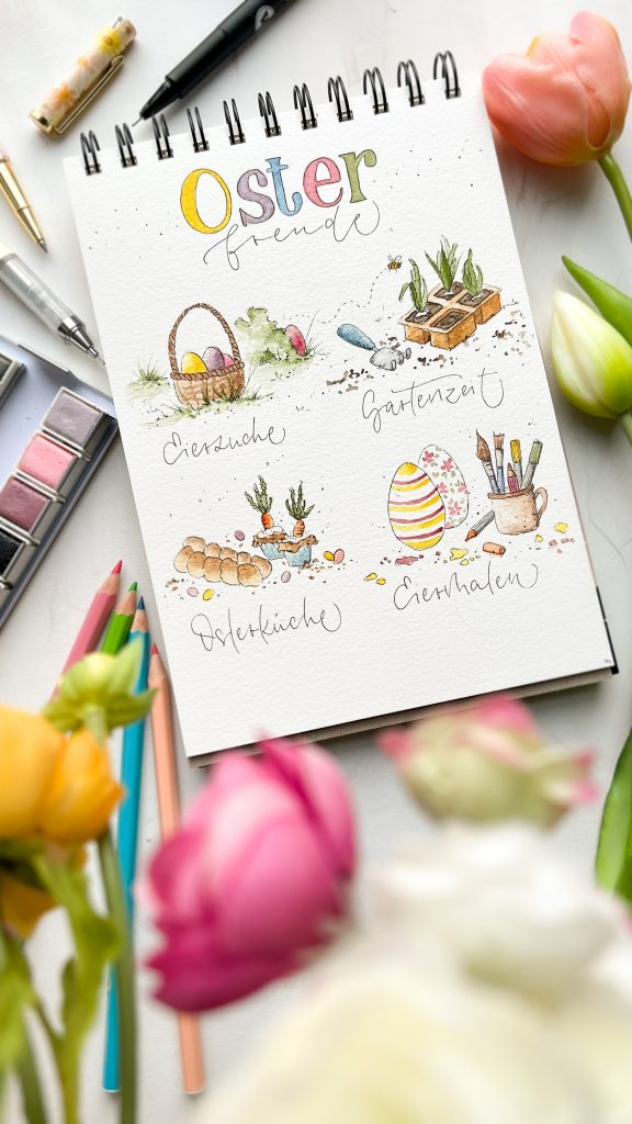 Illustrationen für Ostern