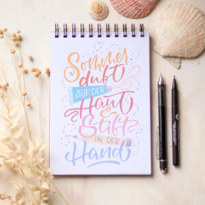 Handlettering Block Sommeredition